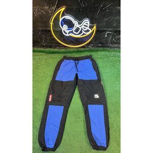 Cookies Windbreaker Multi-Zipper Pocket Tapered Leg Track Pants Black/Blue Sz. M